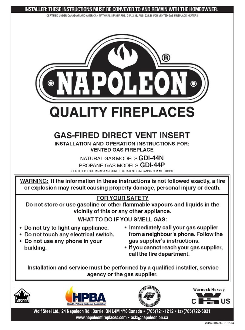 Napoleon GDI-44N User manual