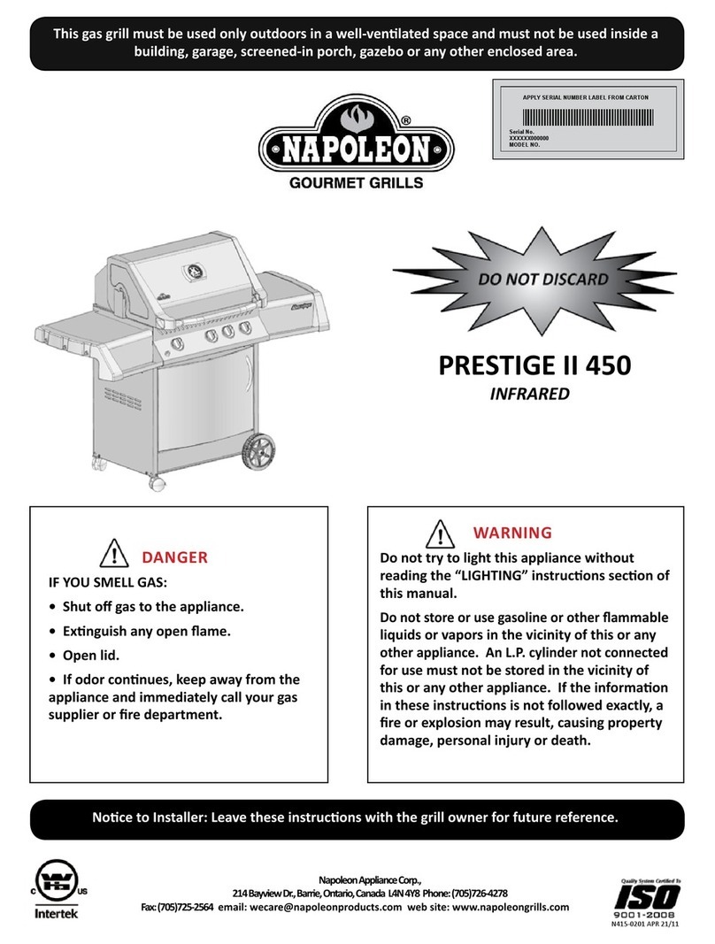 Napoleon N415-0201 User manual