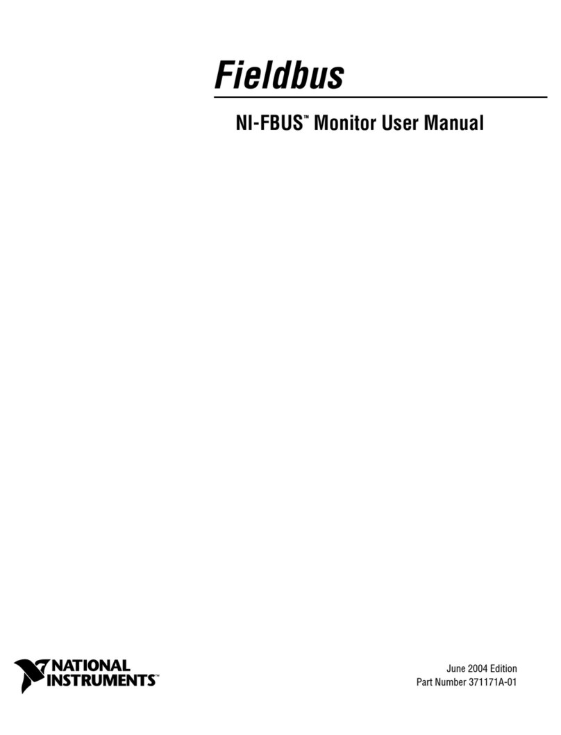 National Instruments NI-FBUS User manual National Instruments NI-FBUS User manual