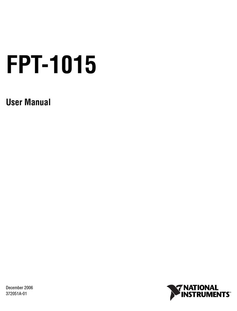 National Instruments FPT-1015 User manual National Instruments FPT-1015 User manual