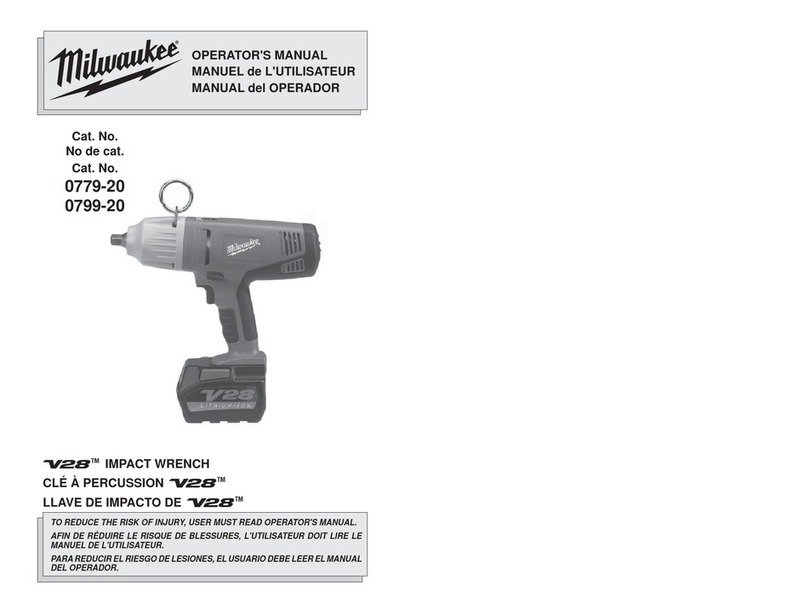 Milwaukee V28 0799-20 User manual