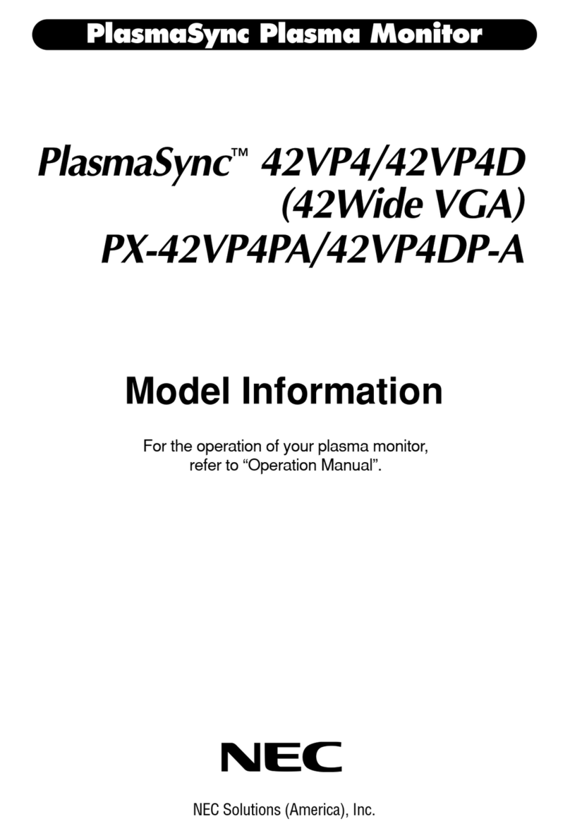 NEC PX-42VP4DP-A User manual