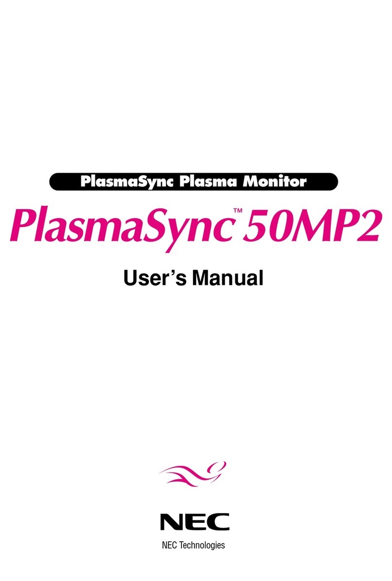 NEC PlasmaSync 50MP2 User manual