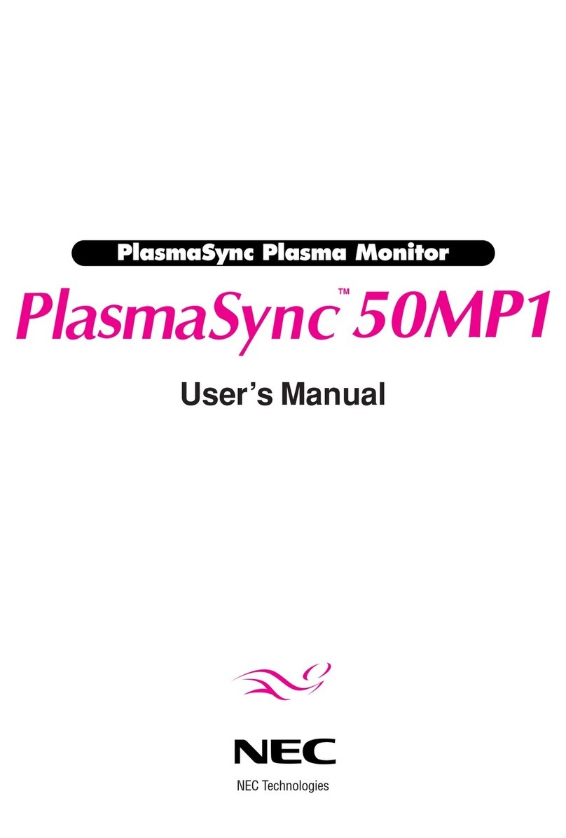 NEC PlasmaSync 50MP1 User manual