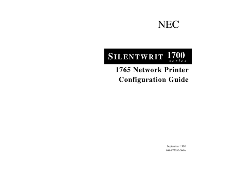 NEC Silentwriter 1765 User manual