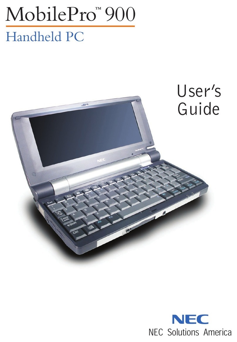 NEC MOBILEPRO 900 user guide