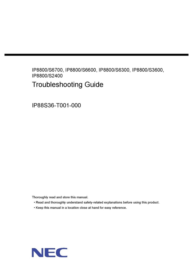 NEC IP8800/S2400 Series troubleshooting guide