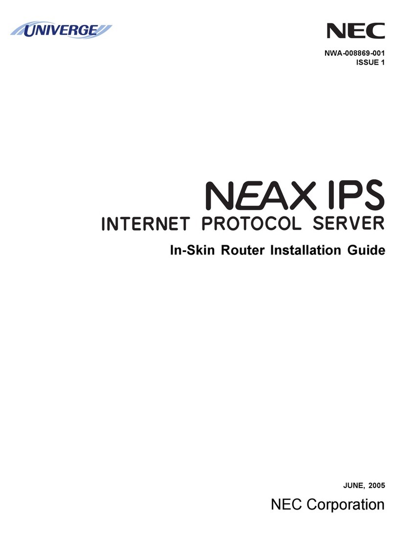 NEC NEAX IPS NWA-008869-001 User manual
