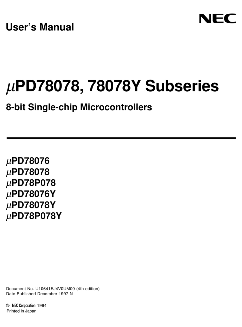 NEC PD78076 user manual