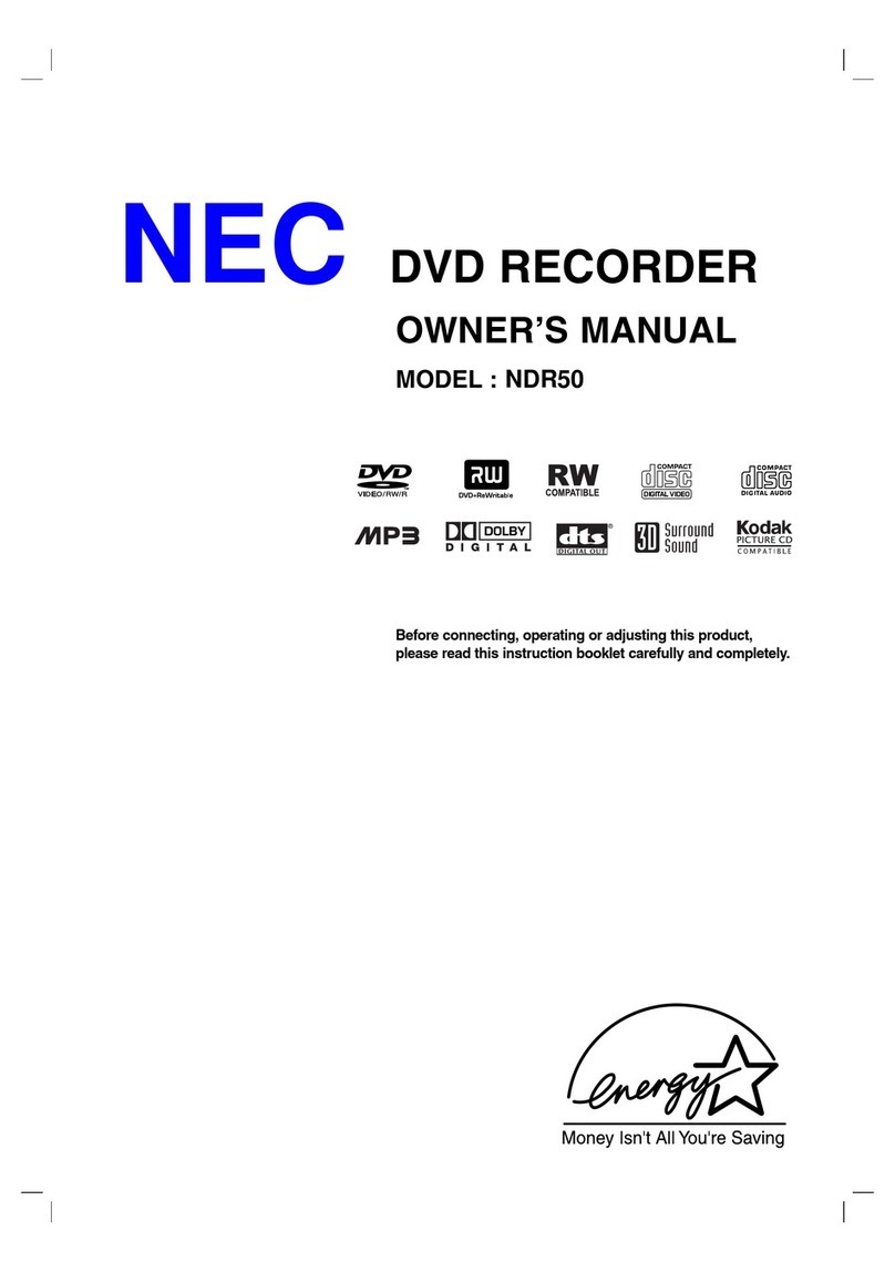 NEC NDR50 owner's manual