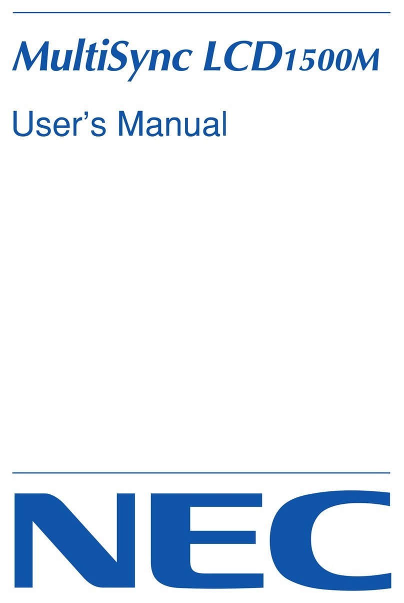 NEC 1500M LA-1524HMW User manual