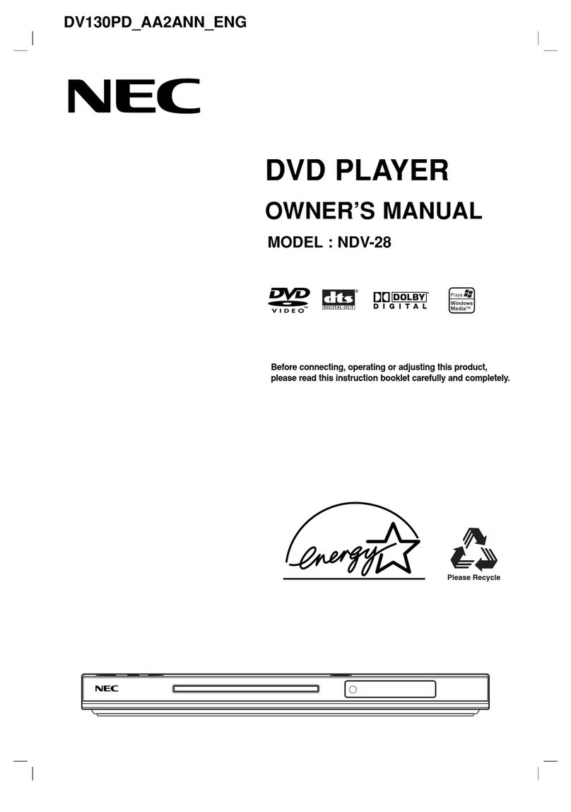 NEC NDV-28 owner's manual