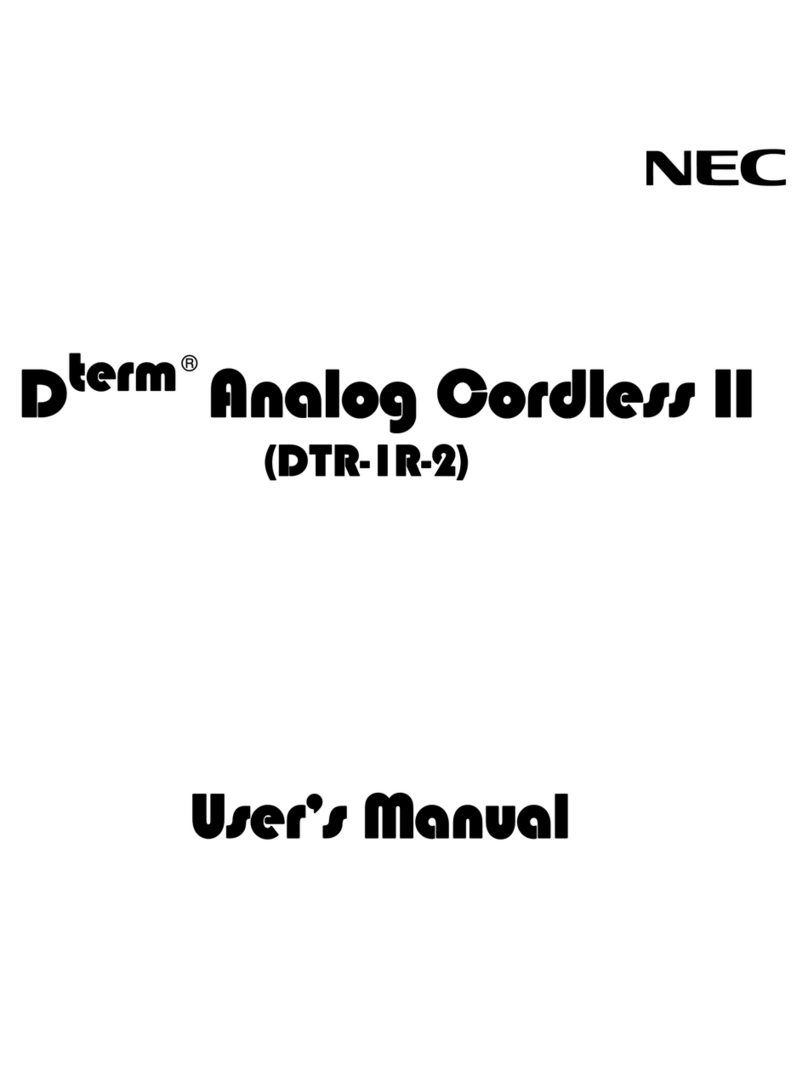 NEC DTR-IR-2 User manual