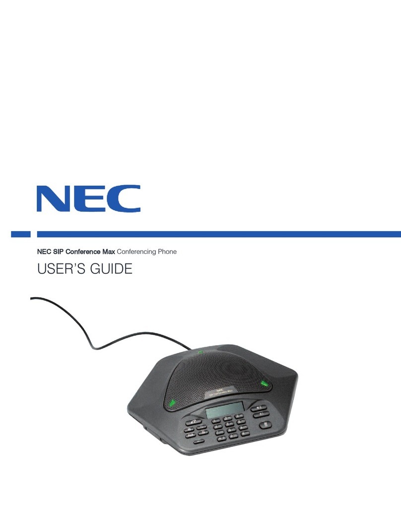 NEC CONFERENCE MAX NDA-31109 user guide
