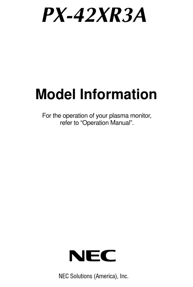 NEC PX-42XR3A User manual