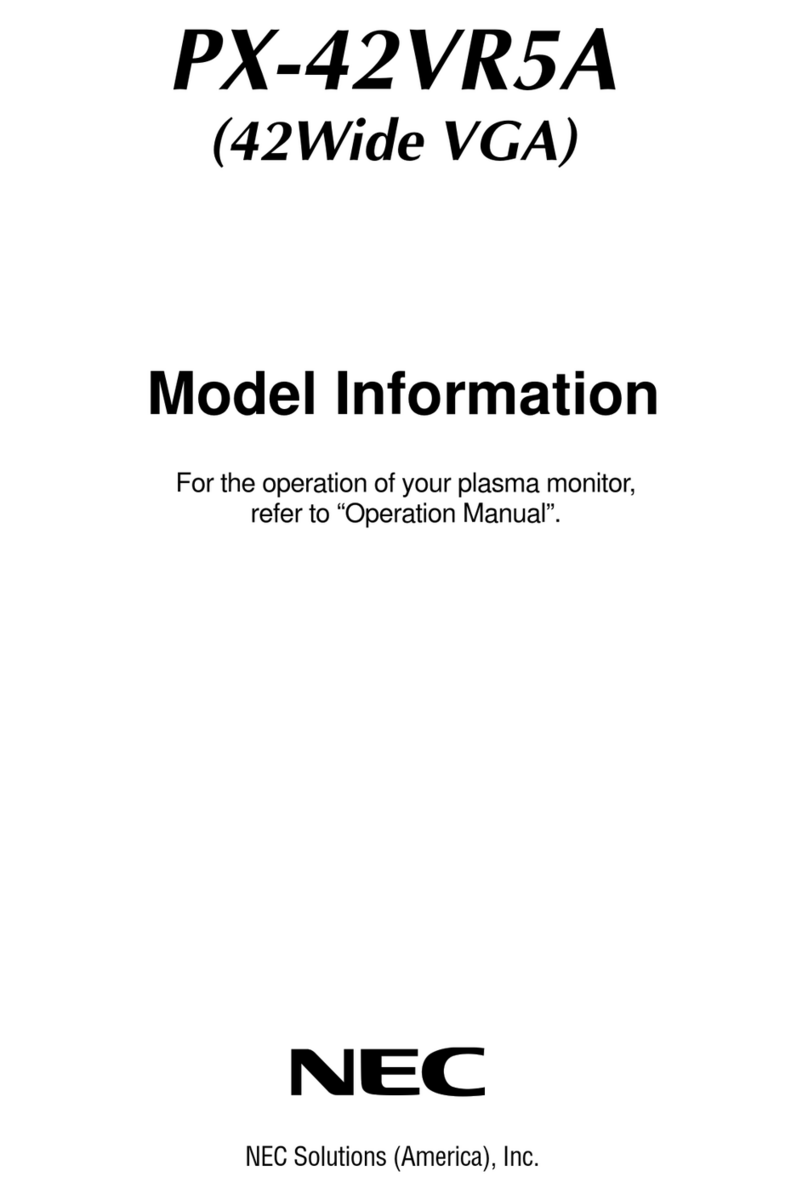 NEC PX-42VR5A User manual