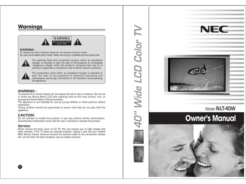 NEC NLT-40W User manual NEC NLT-40W User manual