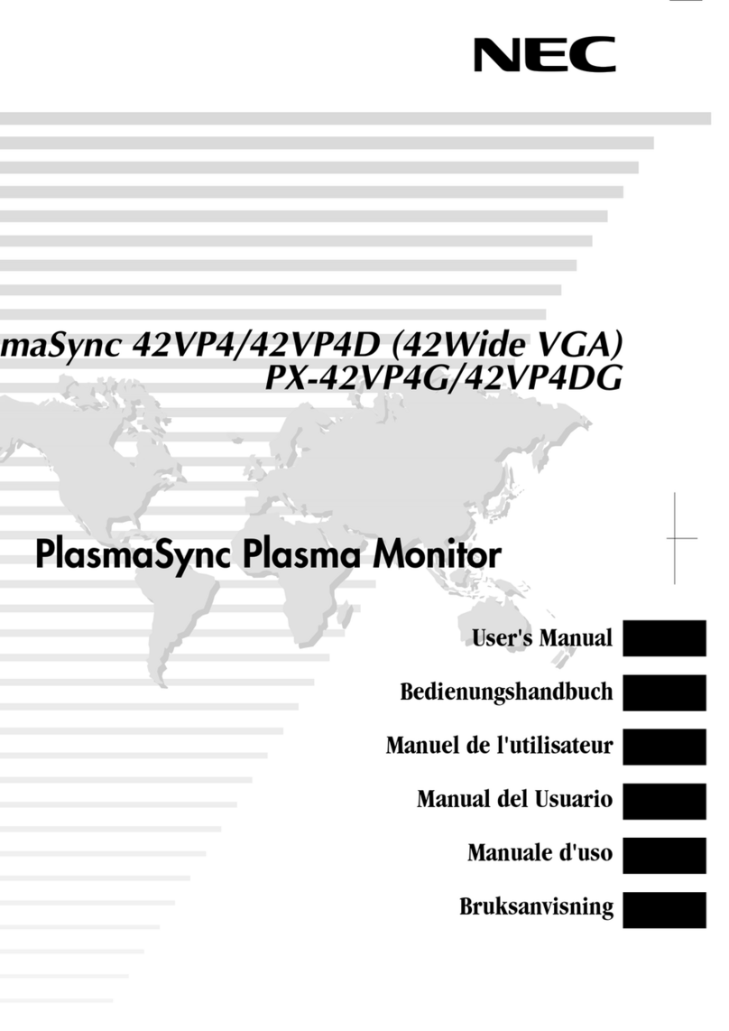 NEC PlasmaSync 42VP4DG User manual