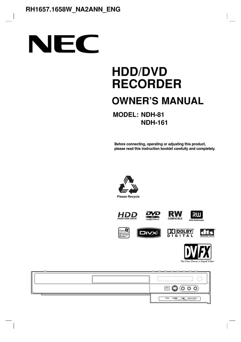 NEC NDH-81 User manual