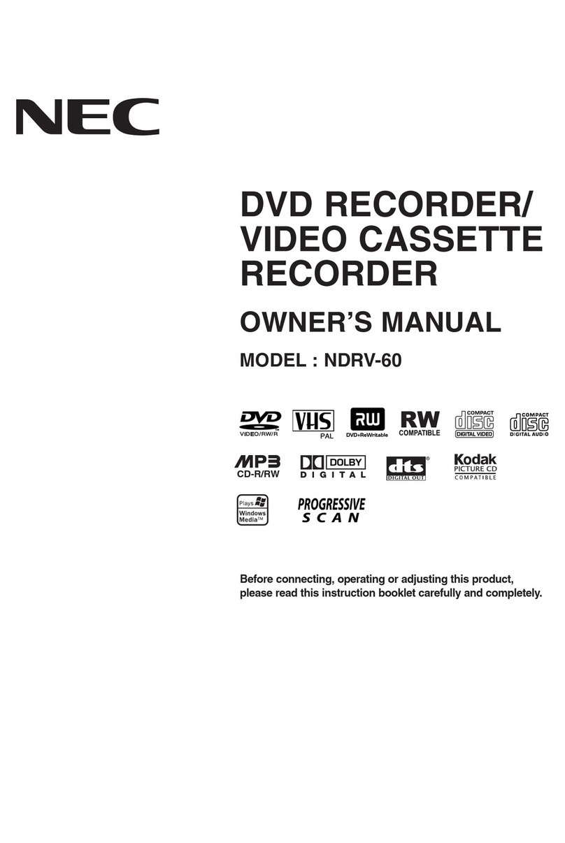 NEC NDRV-60 User manual