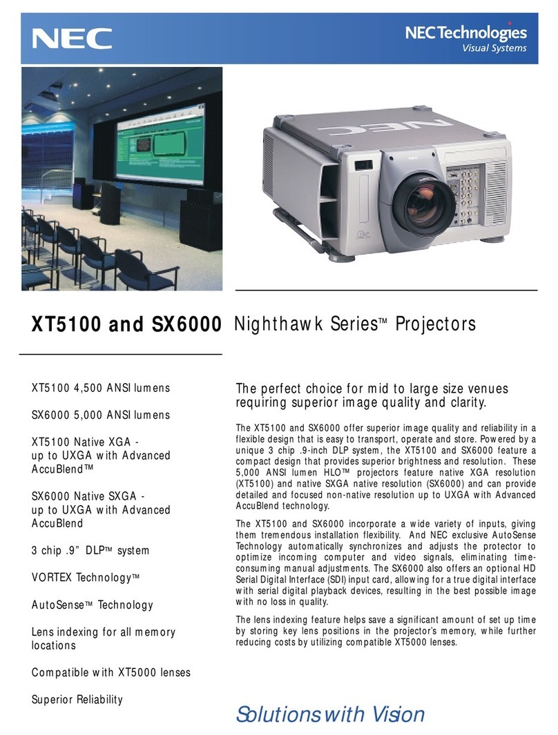 NEC SX6000 User manual