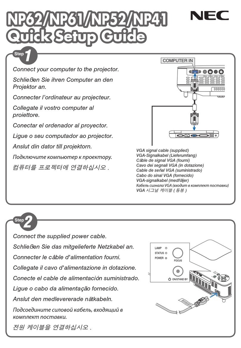NEC NP52 User manual