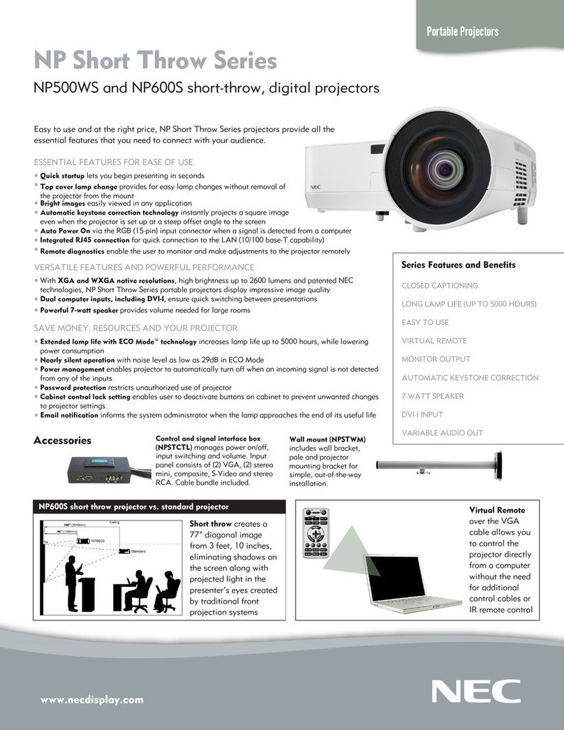NEC NP500WS User manual