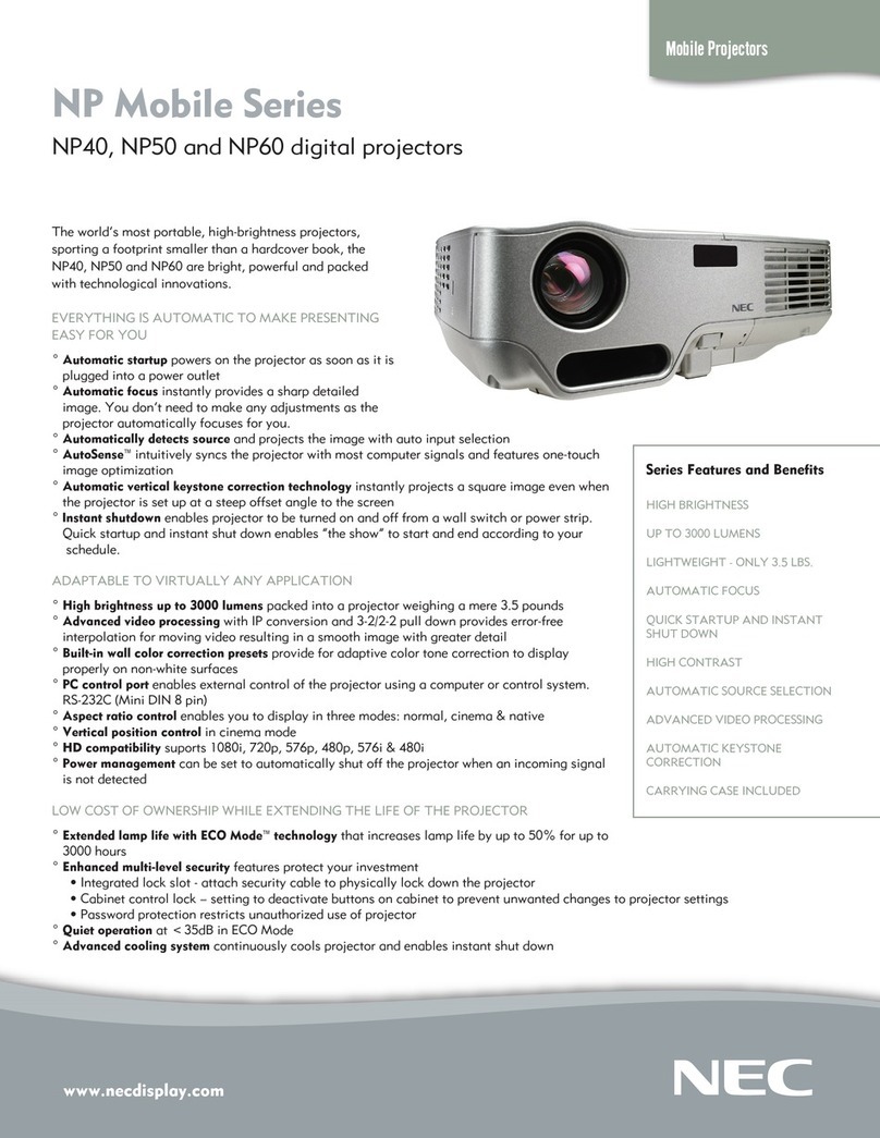 NEC NP40 User manual