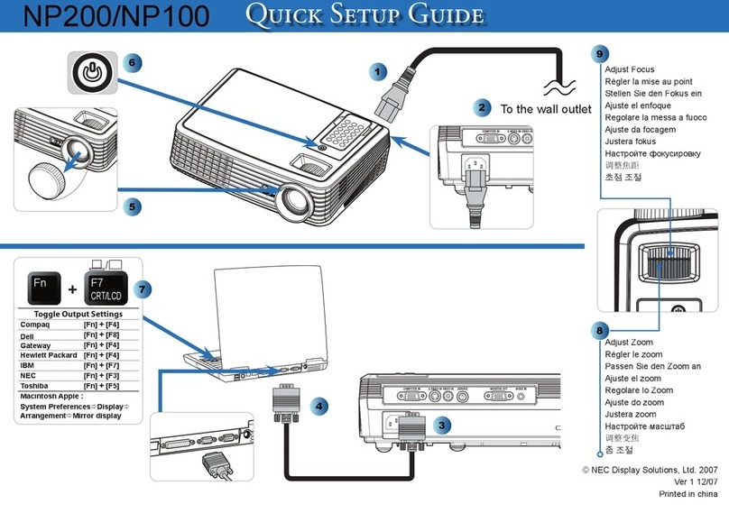 NEC NP100 - SVGA DLP Projector User manual