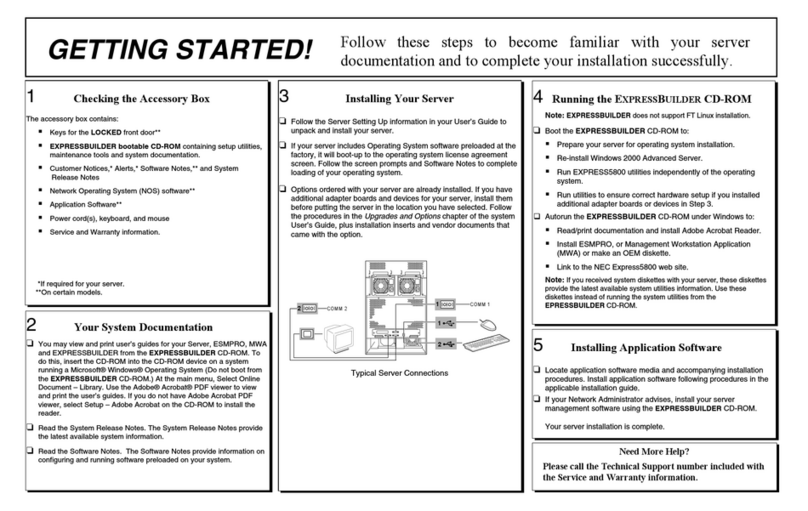 NEC Esmpro 320La User manual