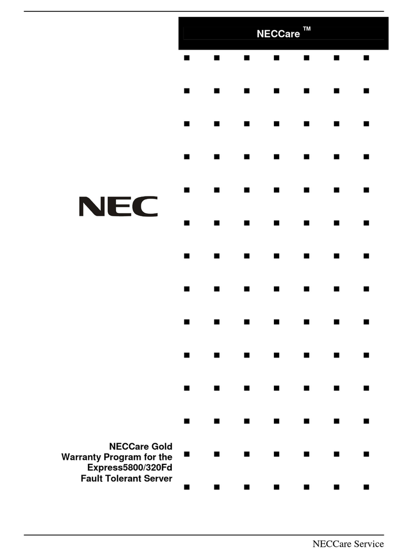 NEC NECCare Gold Express5800/320Fd Service manual