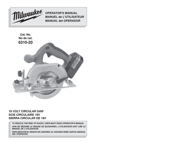 Milwaukee 6310-20 User manual