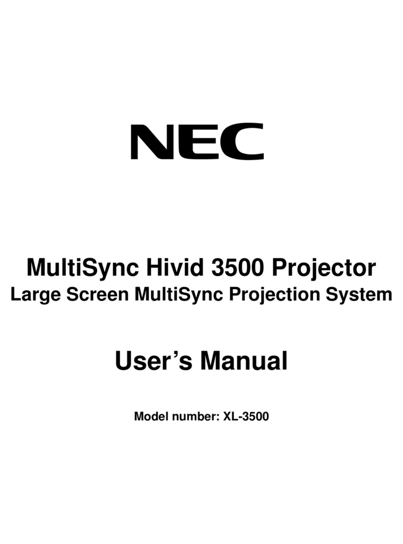 NEC XL-3500 User manual