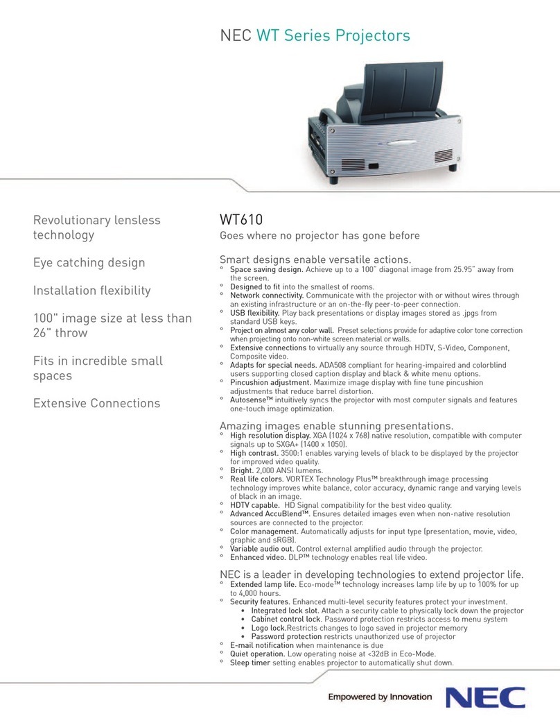 NEC WT User manual