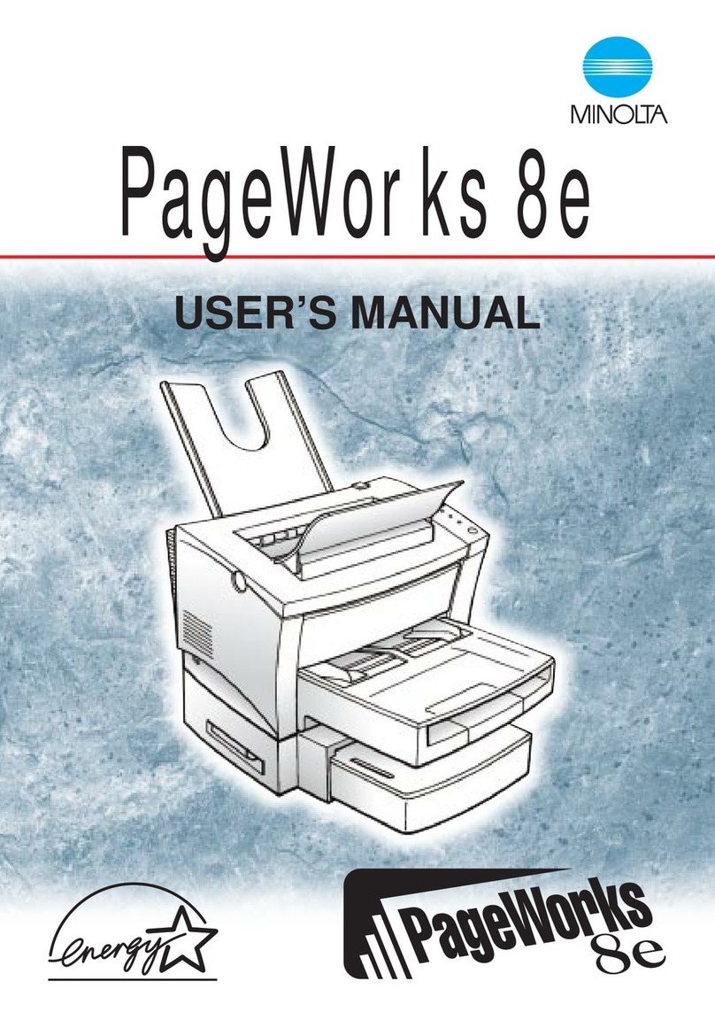Minolta PAGEWORKS 8E User manual