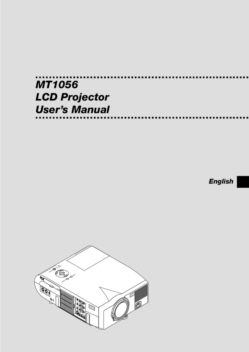 NEC MT1056 - MultiSync XGA LCD Projector User manual