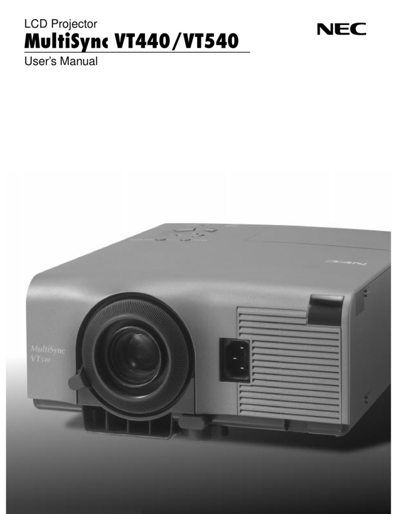NEC MultiSync VT440 User manual