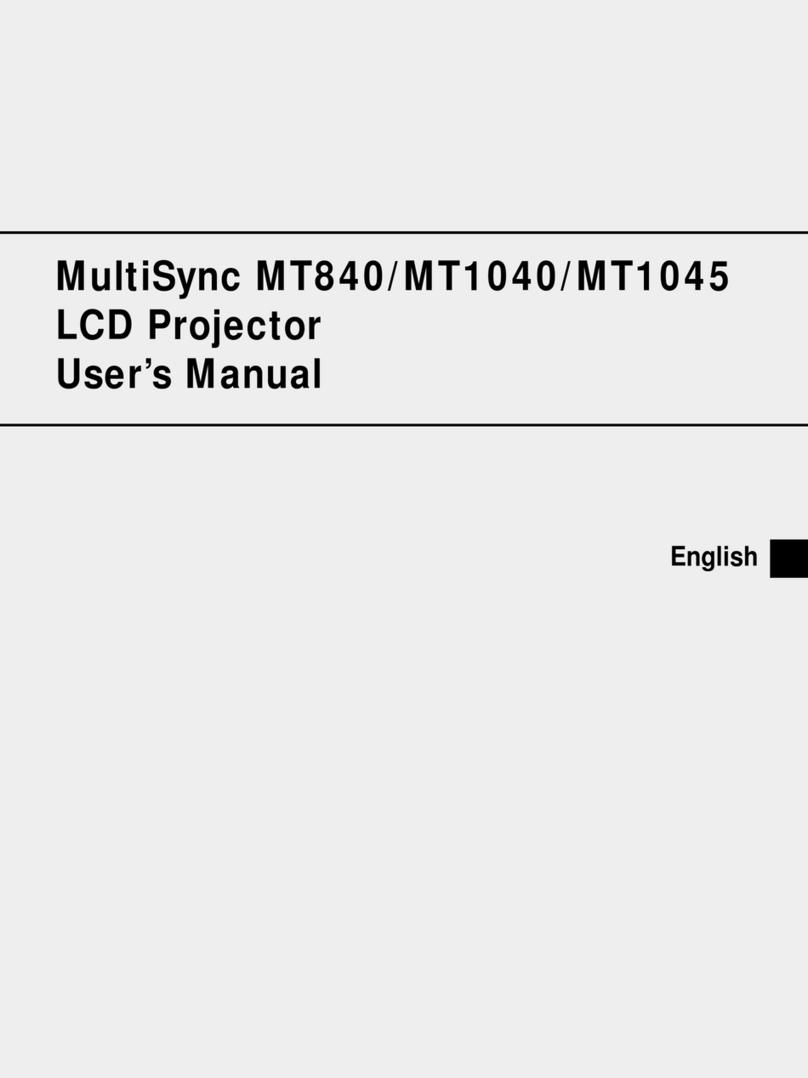 NEC MultiSync MT1040 user manual