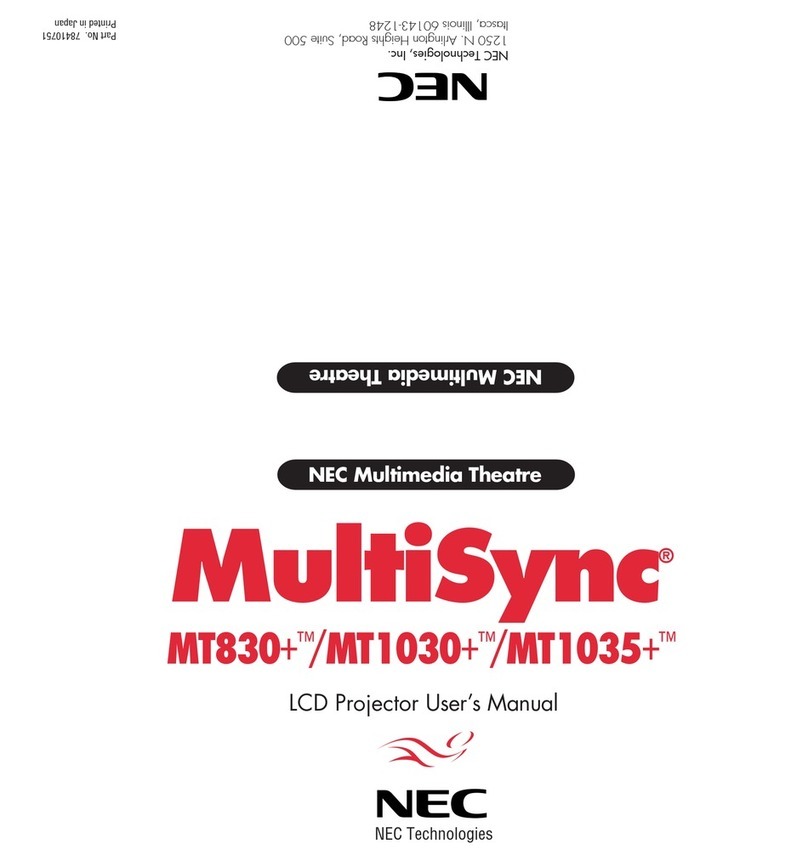 NEC MT1030+ User manual