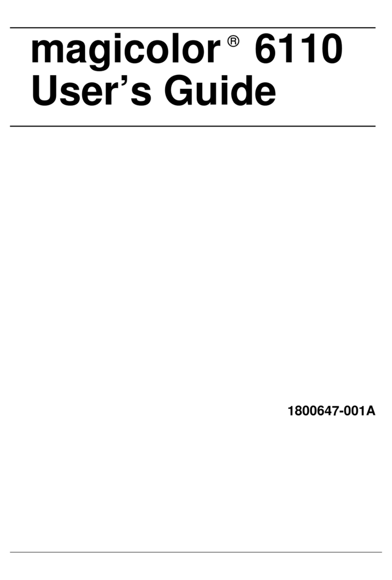 MINOLTA-QMS MAGICOLOR 6110 User manual