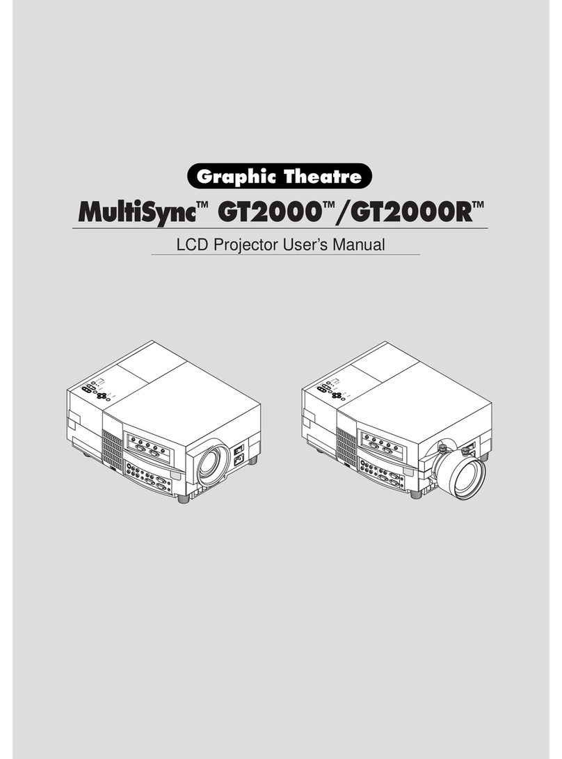 NEC MultiSync GT2000 User manual