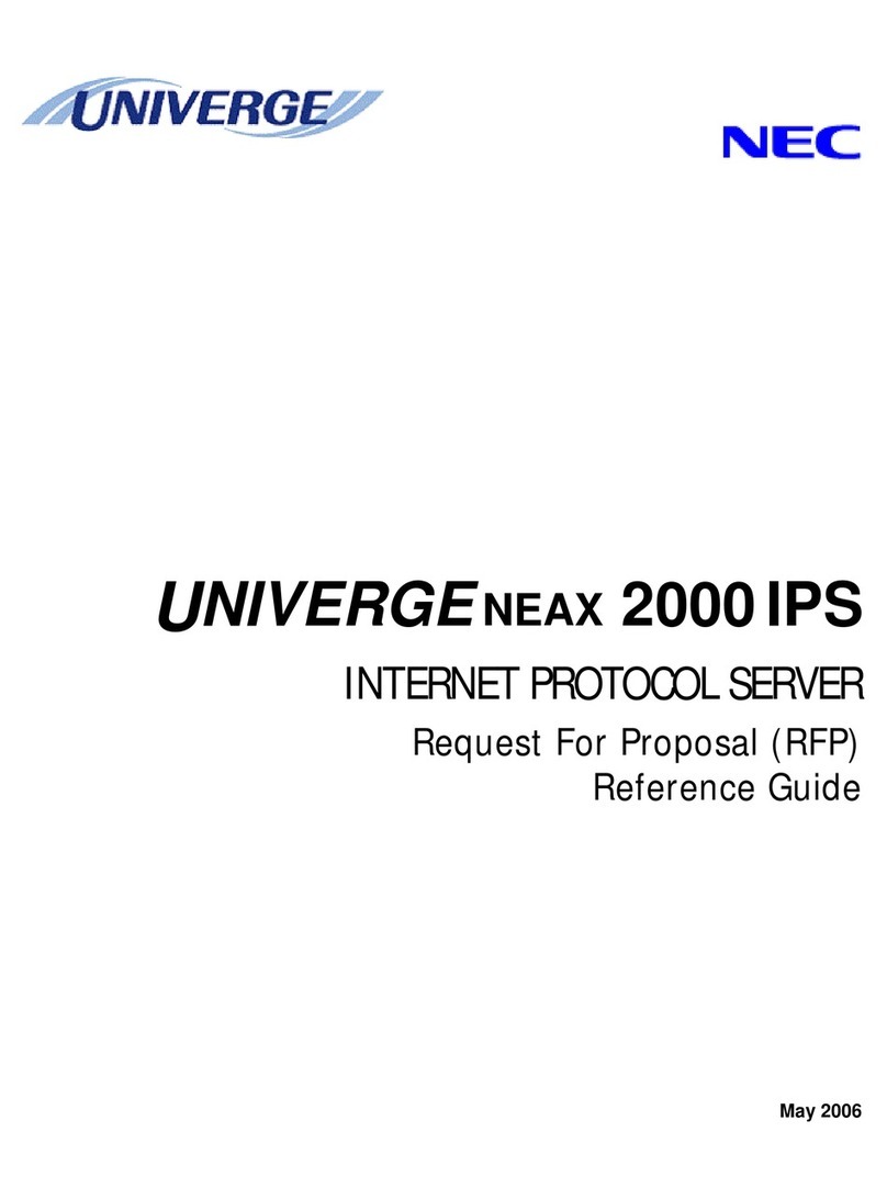 NEC UNIVERGE NEAX 2000 IPS User manual