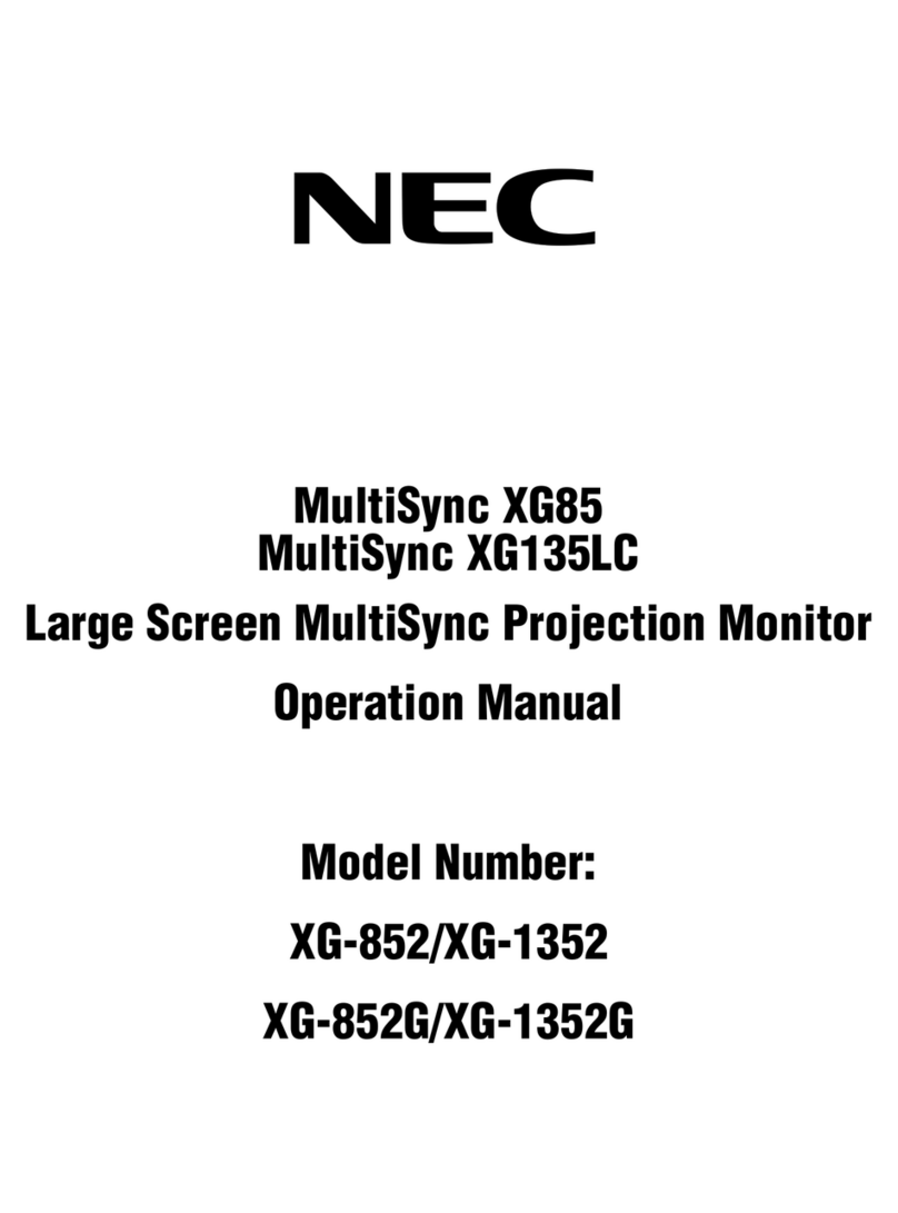 NEC MultiSync XG-1352 User manual