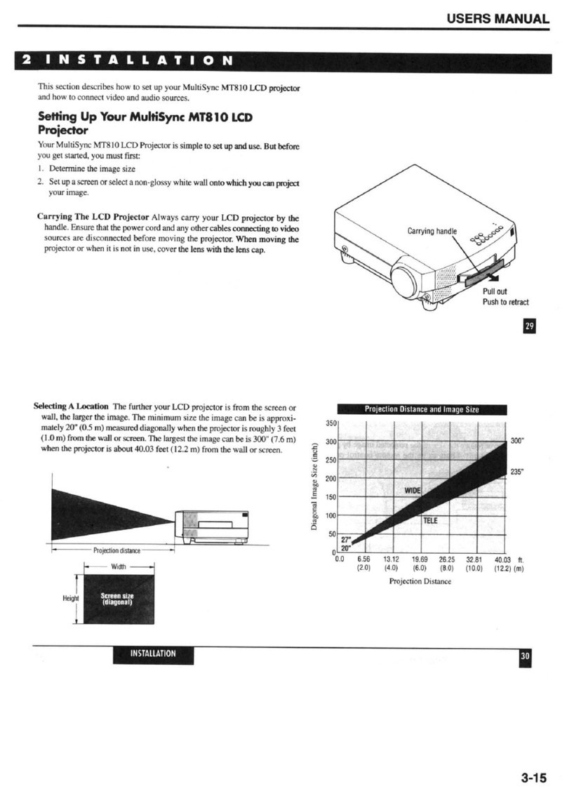 NEC MultiSync MT810 user manual