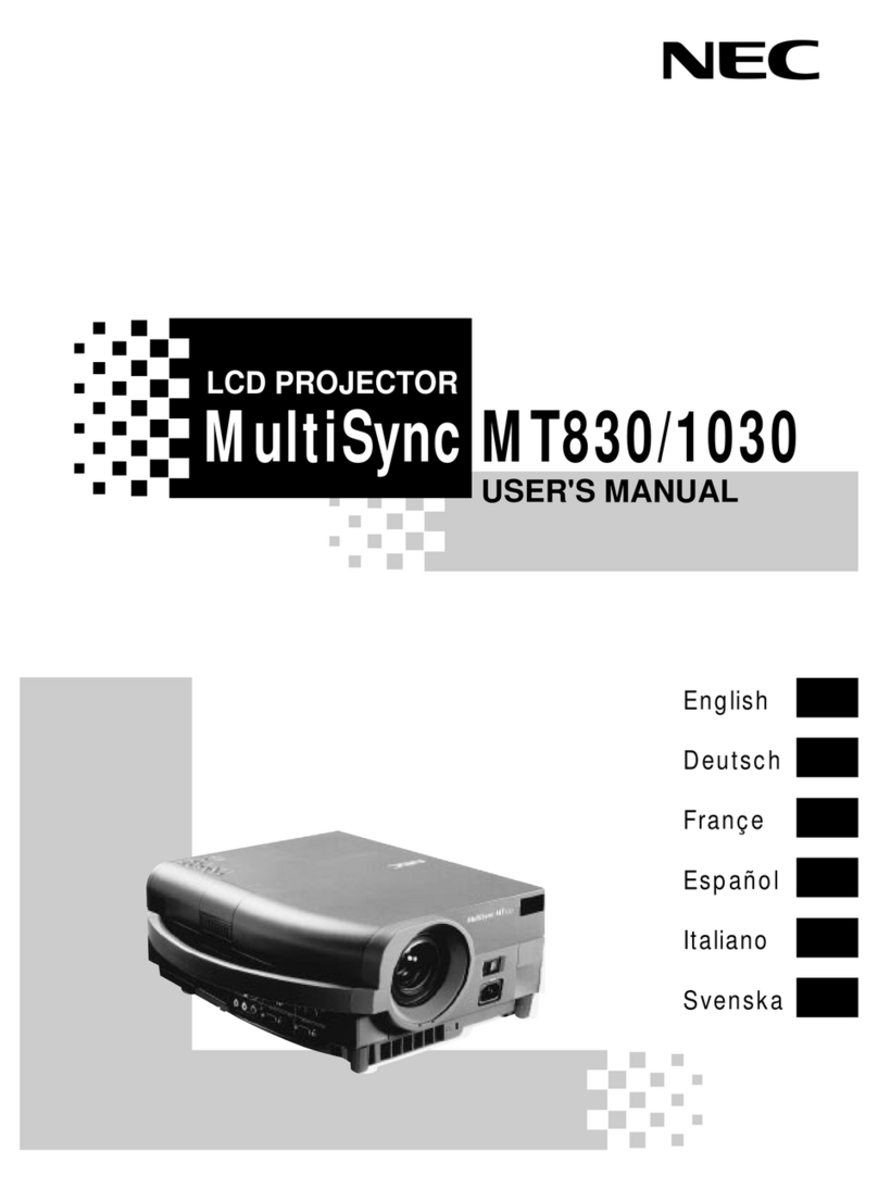 NEC multisync mt 830 User manual