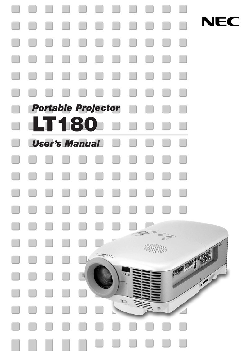 NEC LT180 - LT 180 XGA DLP Projector user manual