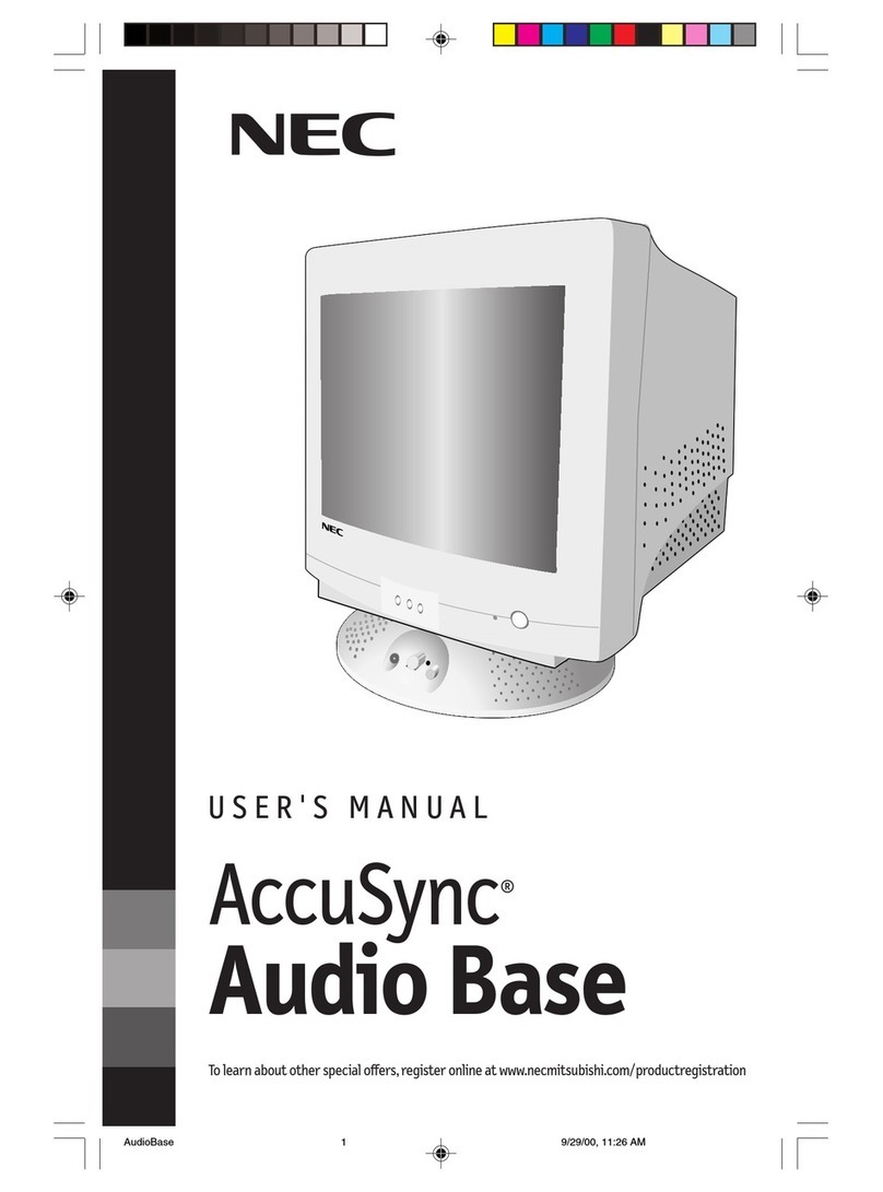 NEC AccuSync  Display Solutions  AccuSync user manual
