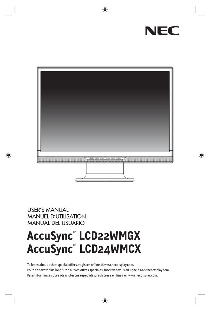 NEC AccuSync LCD22WMGX, AccuSync LCD24WMCX User manual