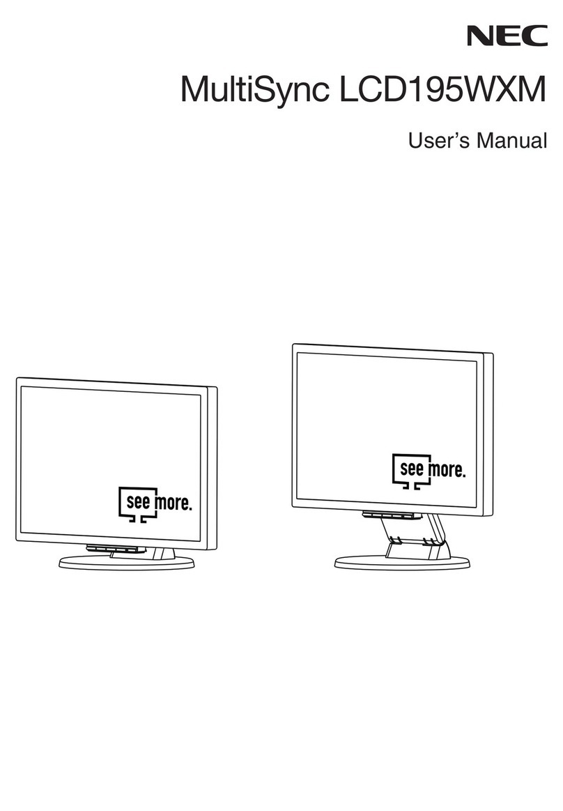 NEC MultiSync LCD195WXM User manual NEC MultiSync LCD195WXM User manual