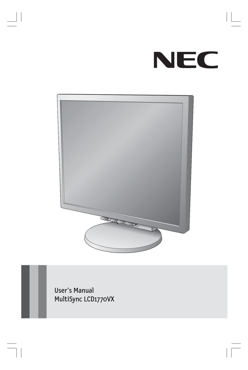 NEC LCD1770VX - MultiSync - 17" LCD Monitor User manual